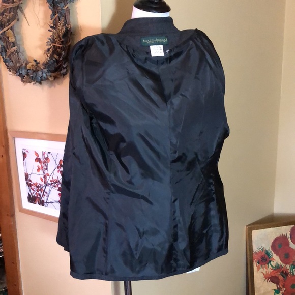 HARVE BENARD Size 14 Charcoal Gray Blazer Jacket Wool Lined Women Carer $138 NWT - Picture 8 of 11